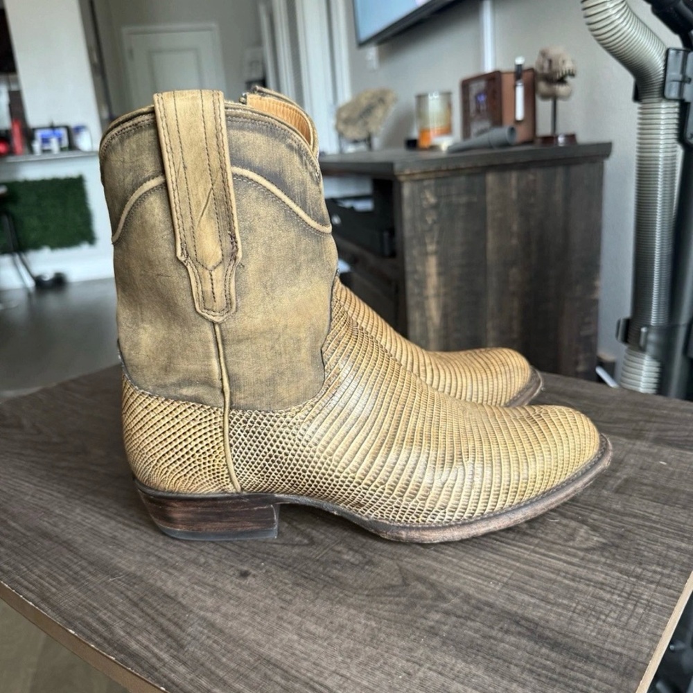 Tecovas relic limestone lizard boots 8.5EE